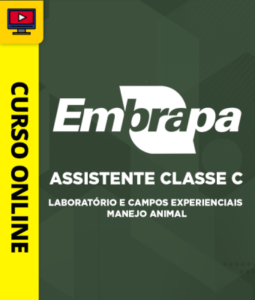 Comprar:  Curso Embrapa - Assistente Classe C - Laboratório e Campos Experienciais - Manejo Animal Curso Embrapa - Assistente Classe C - Laboratório e Campos Experienciais - Manejo Animal