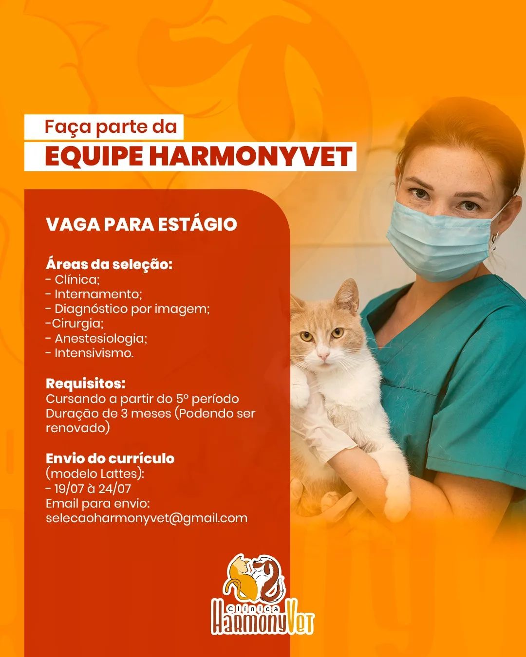 Vagas estágio voluntário medicina veterinária – Juazeiro do Norte/CE