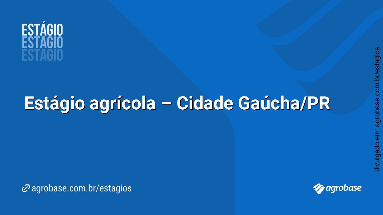 Estágio agrícola – Cidade Gaúcha/PR