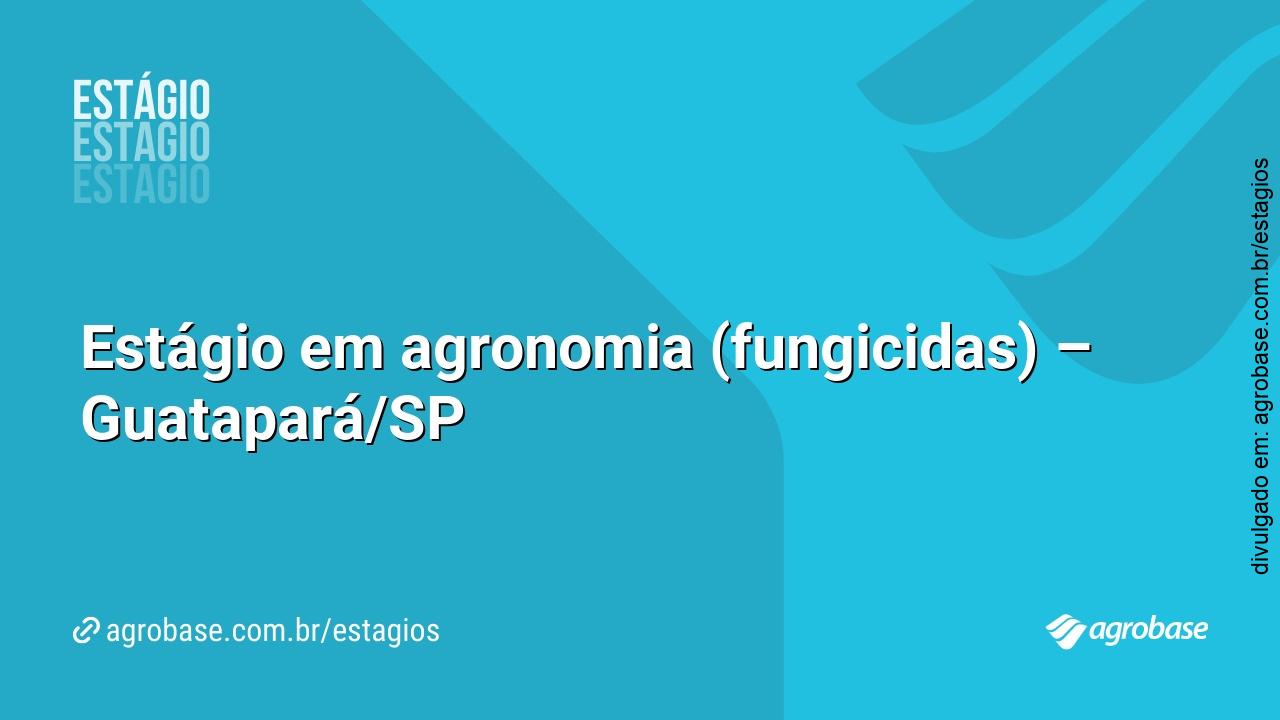 Estágio em agronomia (fungicidas) – Guatapará/SP