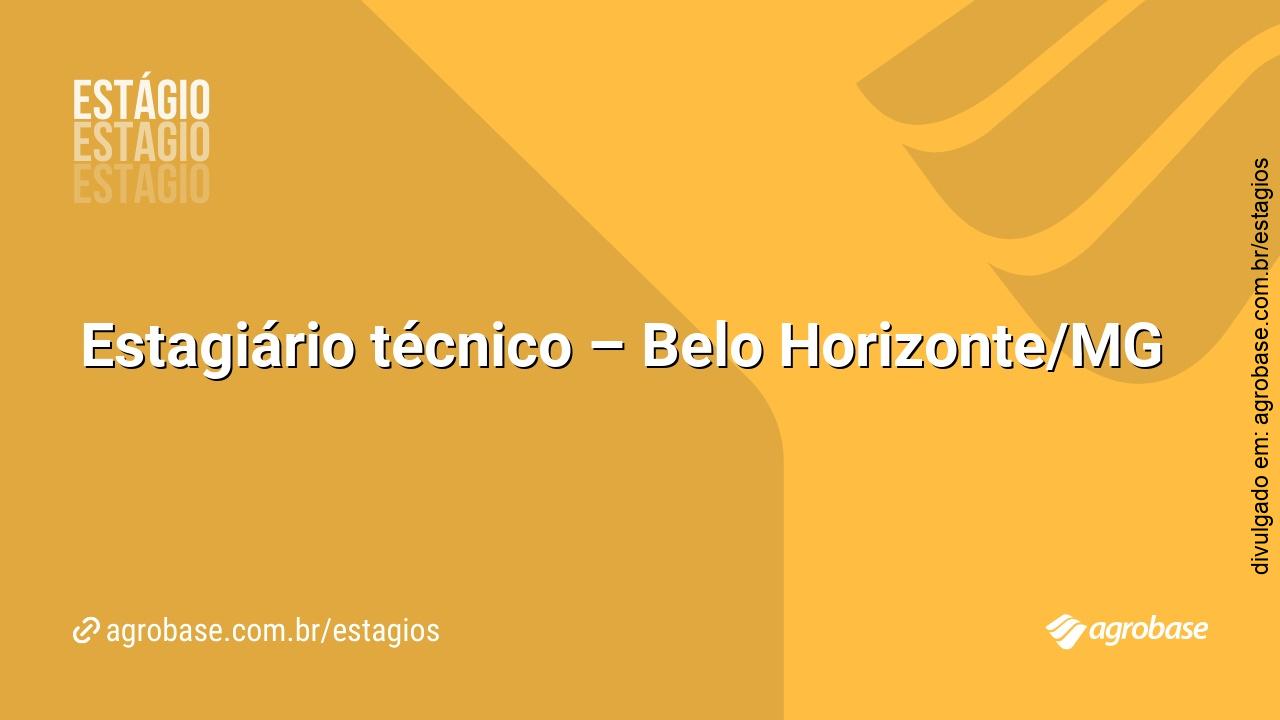 Estagiário técnico – Belo Horizonte/MG
