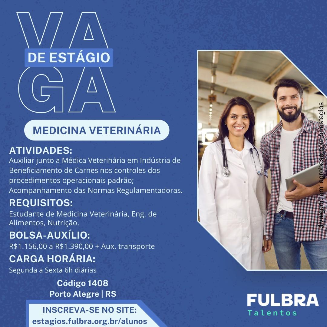Estágio em medicina veterinária – Porto Alegre/RS