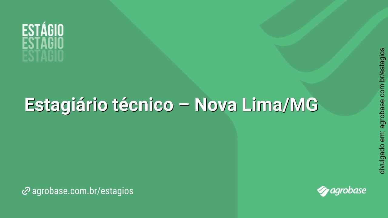 Estagiário técnico – Nova Lima/MG