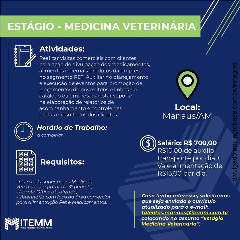 Estágio em medicina veterinária – Manaus/AM