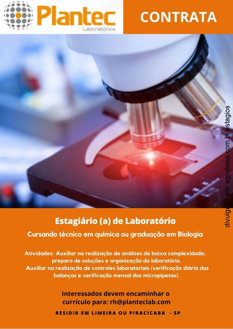 Estagiário de laboratório – Limeira ou Piracicaba/SP