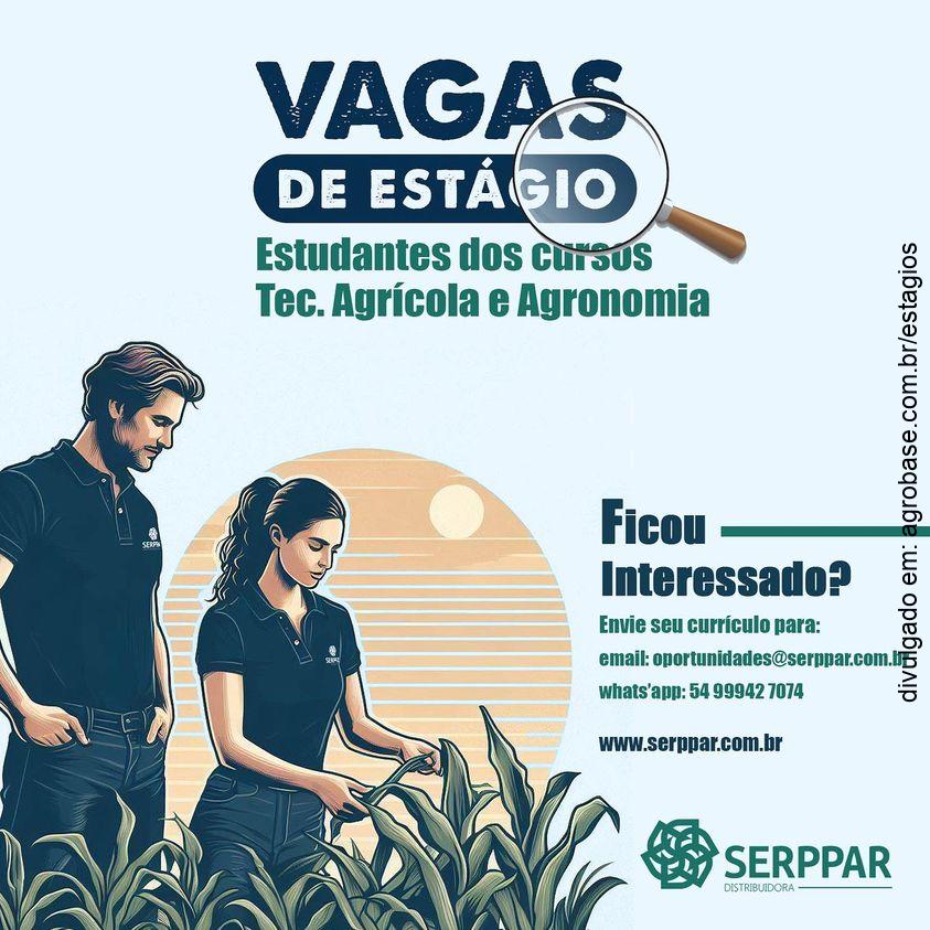 Estagiário no setor agrícola – Nova Prata/RS