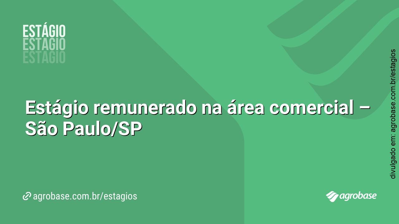 Estágio remunerado na área comercial – São Paulo/SP