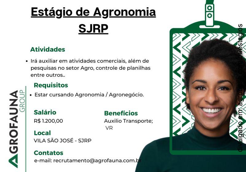 Estágio de agronomia – São José do Rio Preto/SP