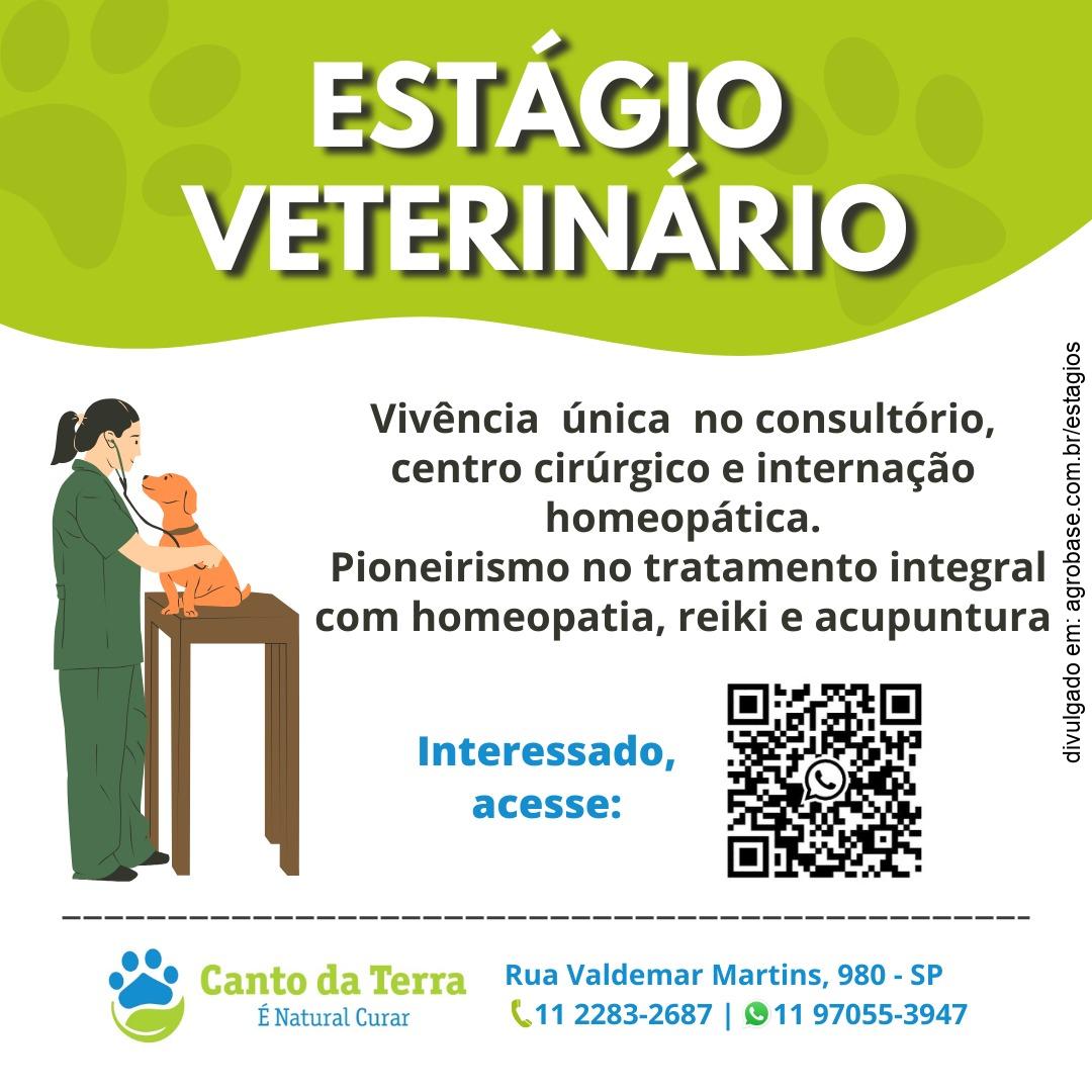 Estágio voluntário méd. veterinária – São Paulo/SP