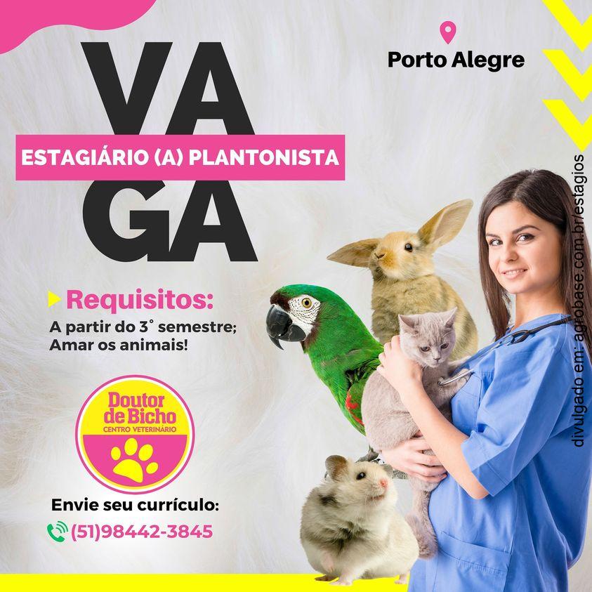Estagiário med. veterinário plantonista – Porto Alegre/RS
