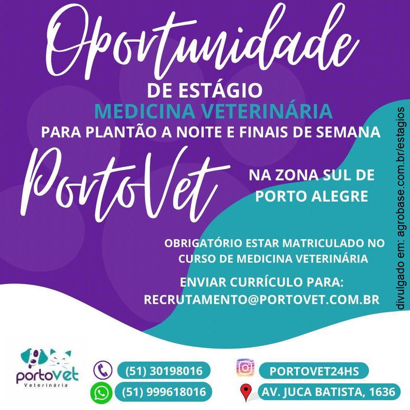 Estágio em medicina veterinária – Porto Alegre/RS