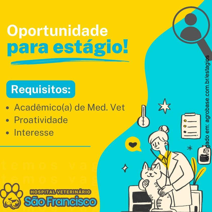 Vaga estagiário hospital veterinário – Santiago/RS
