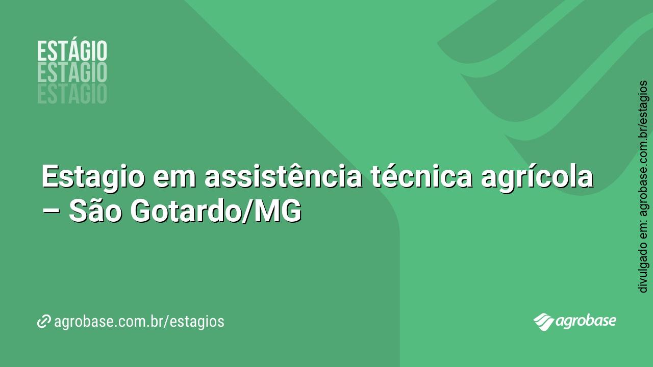 Estagio em assistência técnica agrícola – São Gotardo/MG