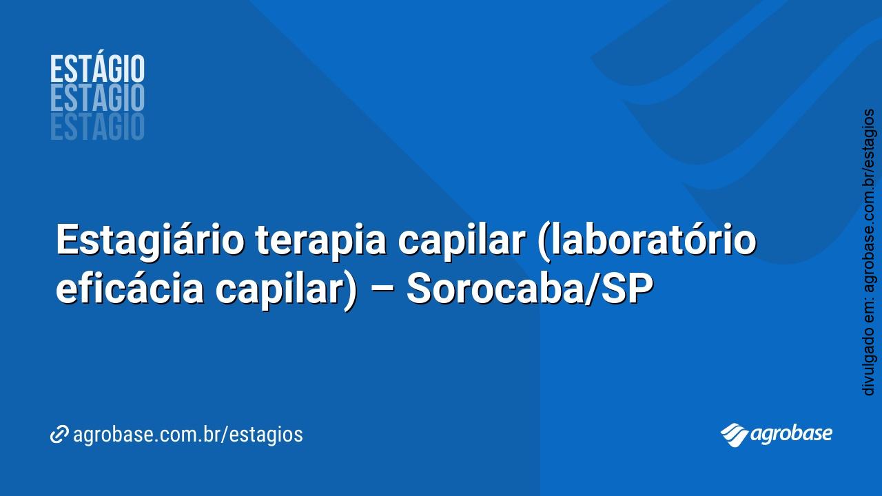 Estagiário terapia capilar (laboratório eficácia capilar) – Sorocaba/SP