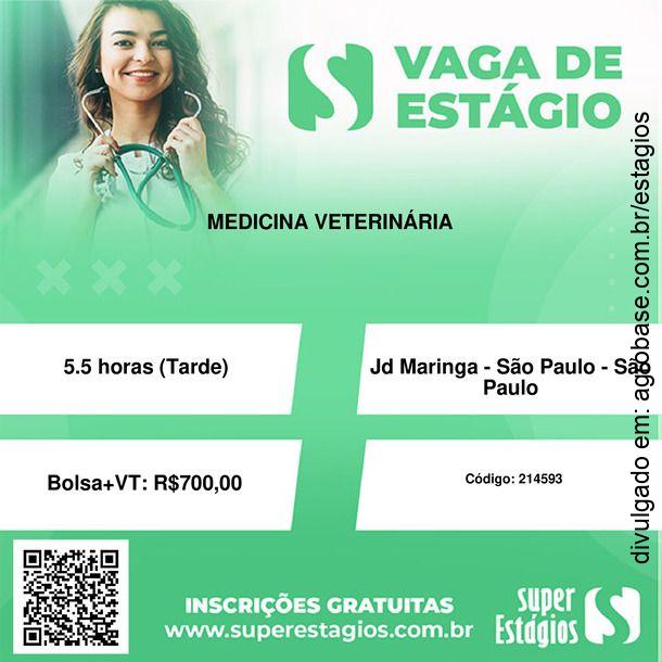 Estágio em med. veterinária – São Paulo/SP