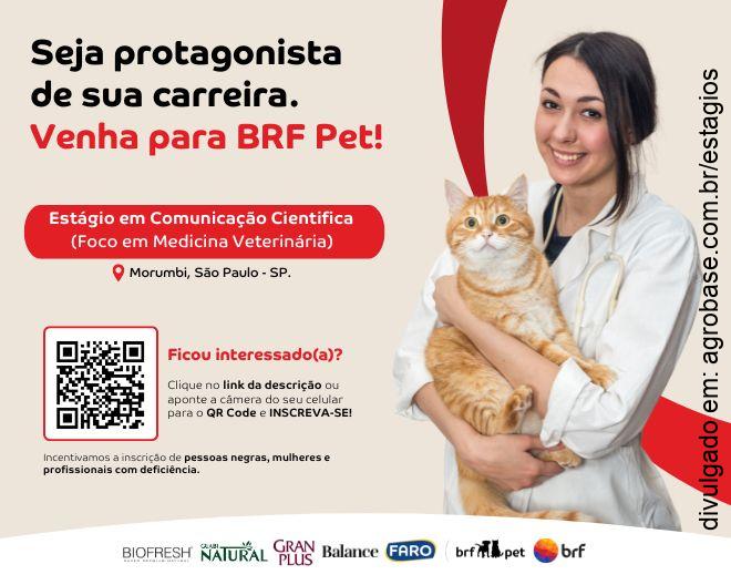 Estágio em comunicação científica (foco em medicina veterinária) – São Paulo/SP