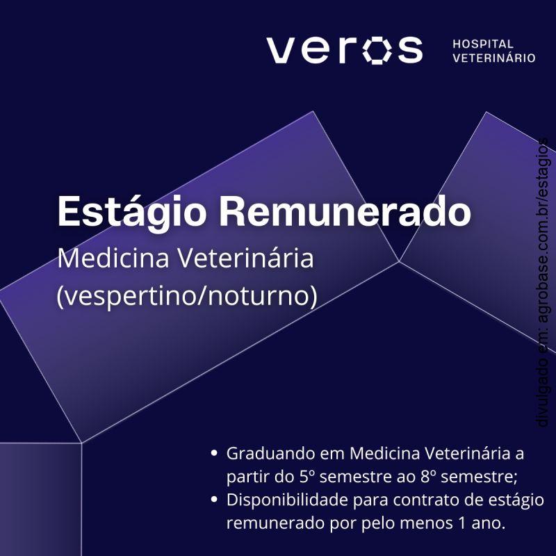 Estágio remunerado medicina veterinário – São Paulo/SP