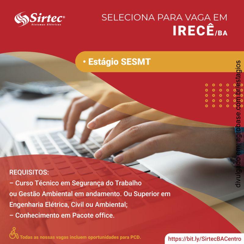 Estágio SESMT – Irecê/BA