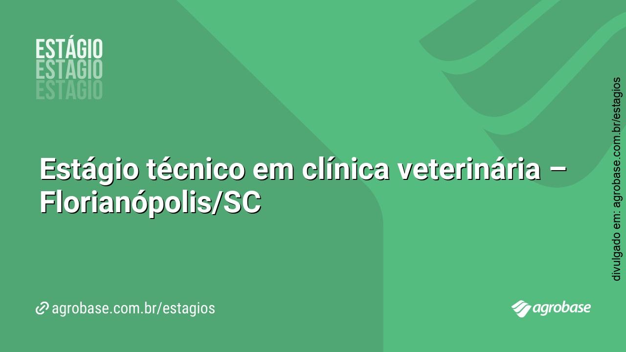 Estágio técnico em clínica veterinária – Florianópolis/SC