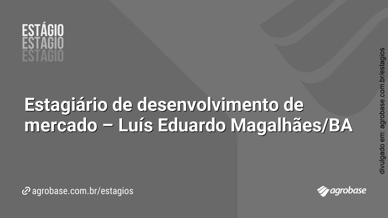 Estagiário de desenvolvimento de mercado – Luís Eduardo Magalhães/BA