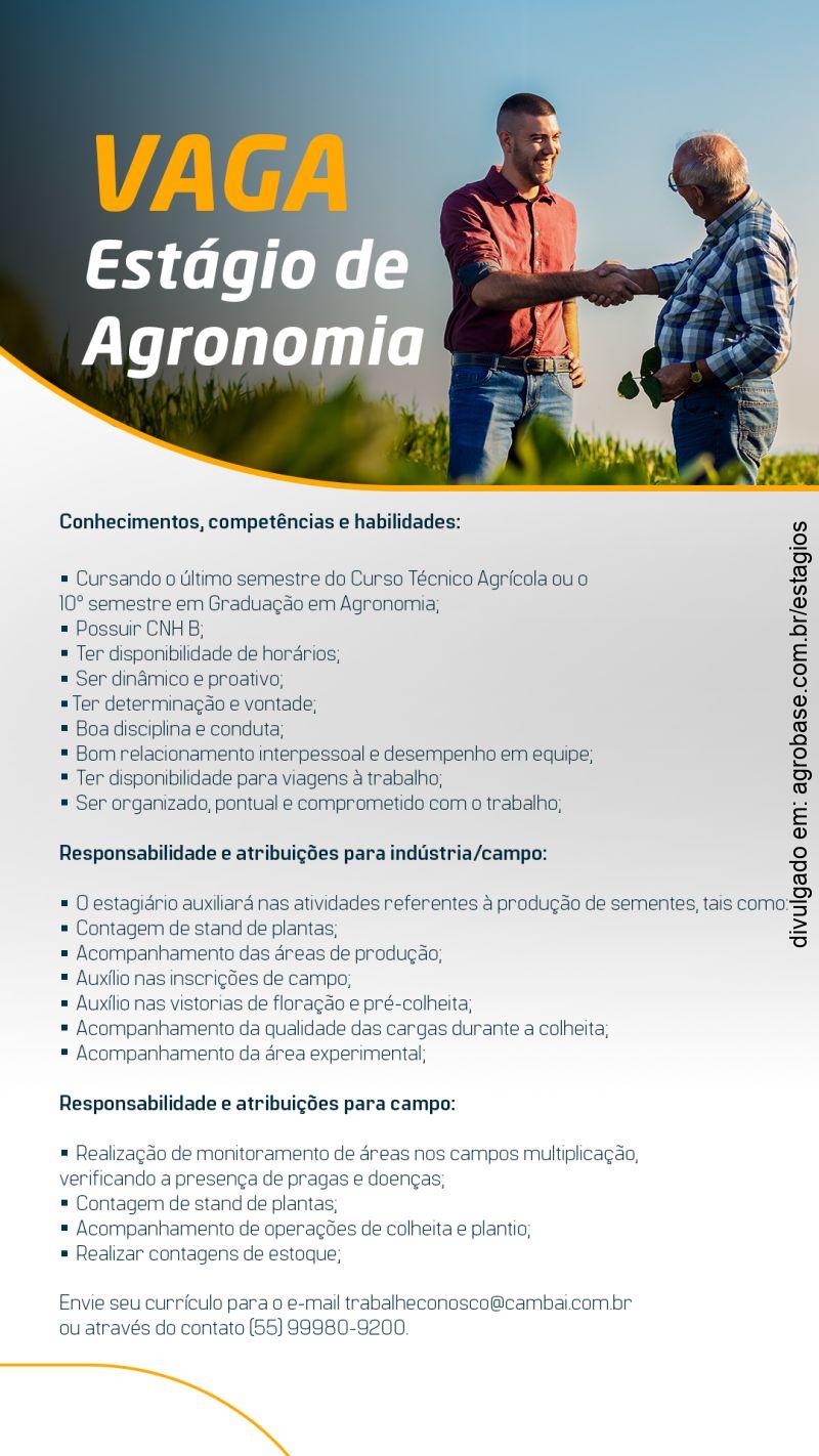 Estágio de agronomia – RS