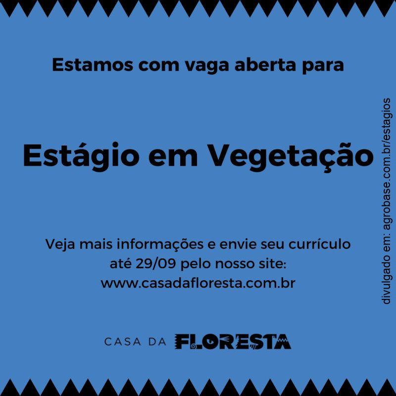 Estágio em vegetação – Piracicaba/SP