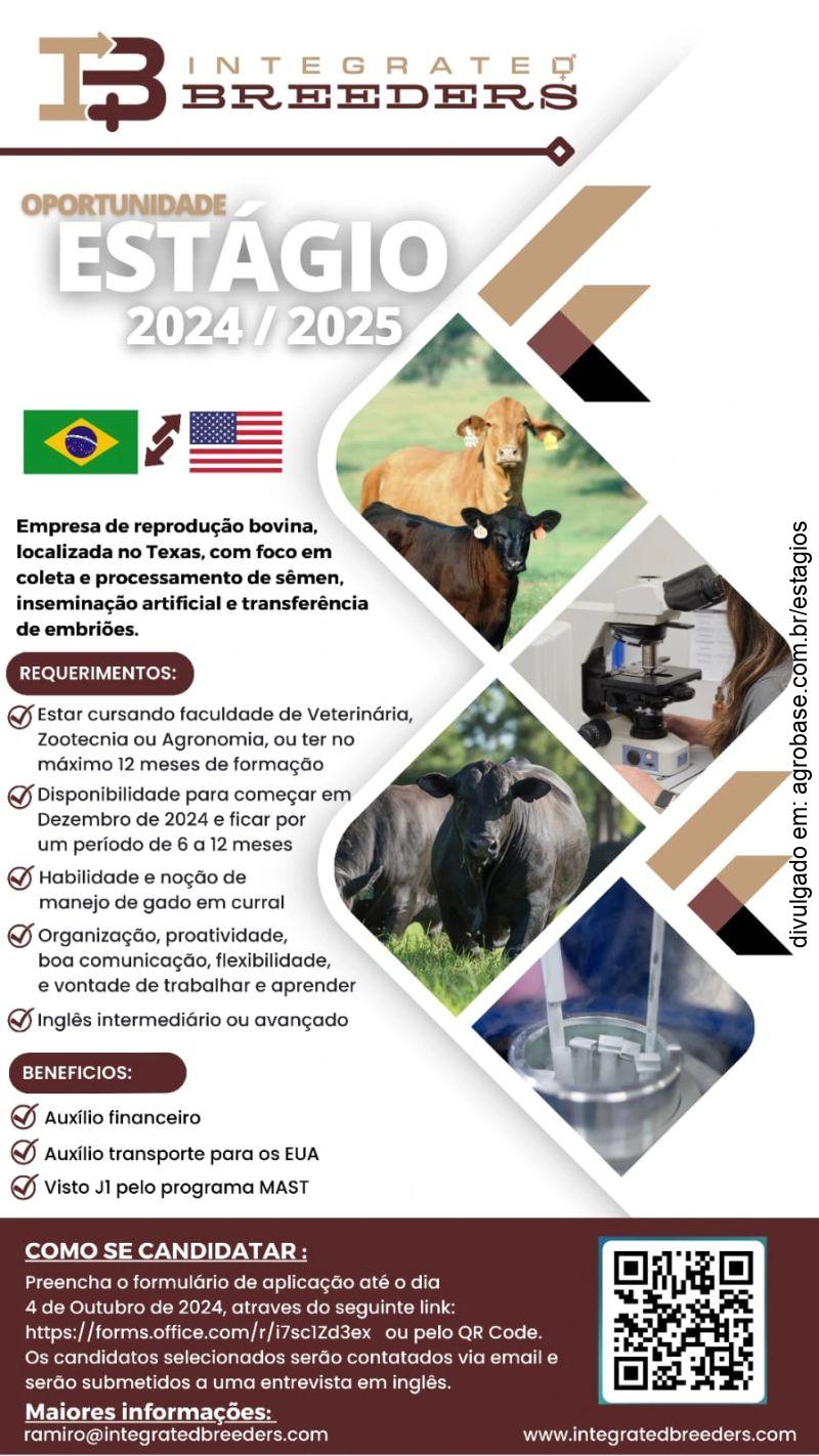 Estágio integrated breeders (reprodução de bov. de corte) – Texas/USA