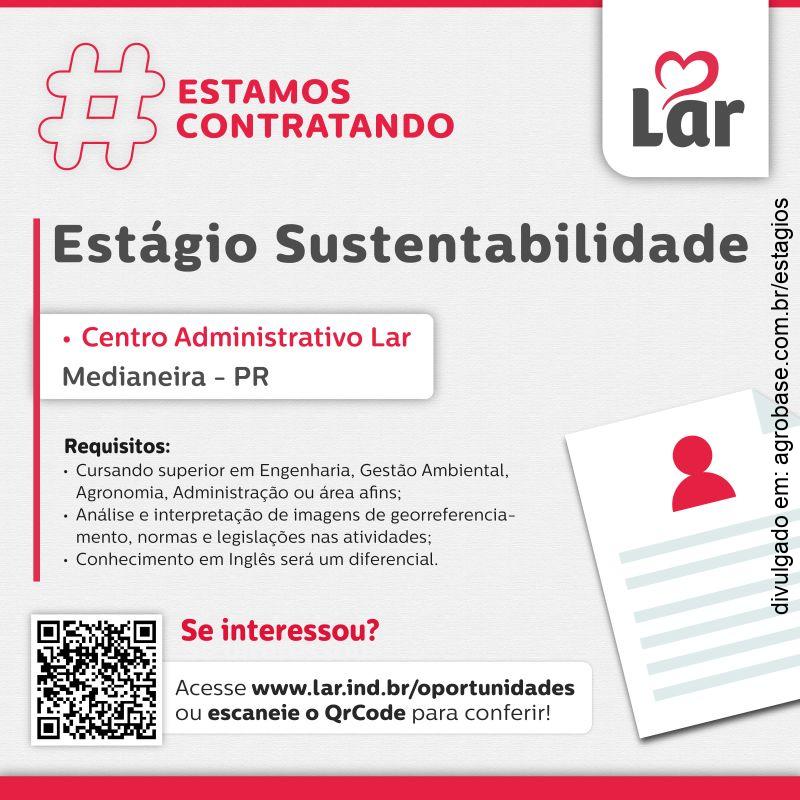 Estágio em sustentabilidade – Medianeira/PR