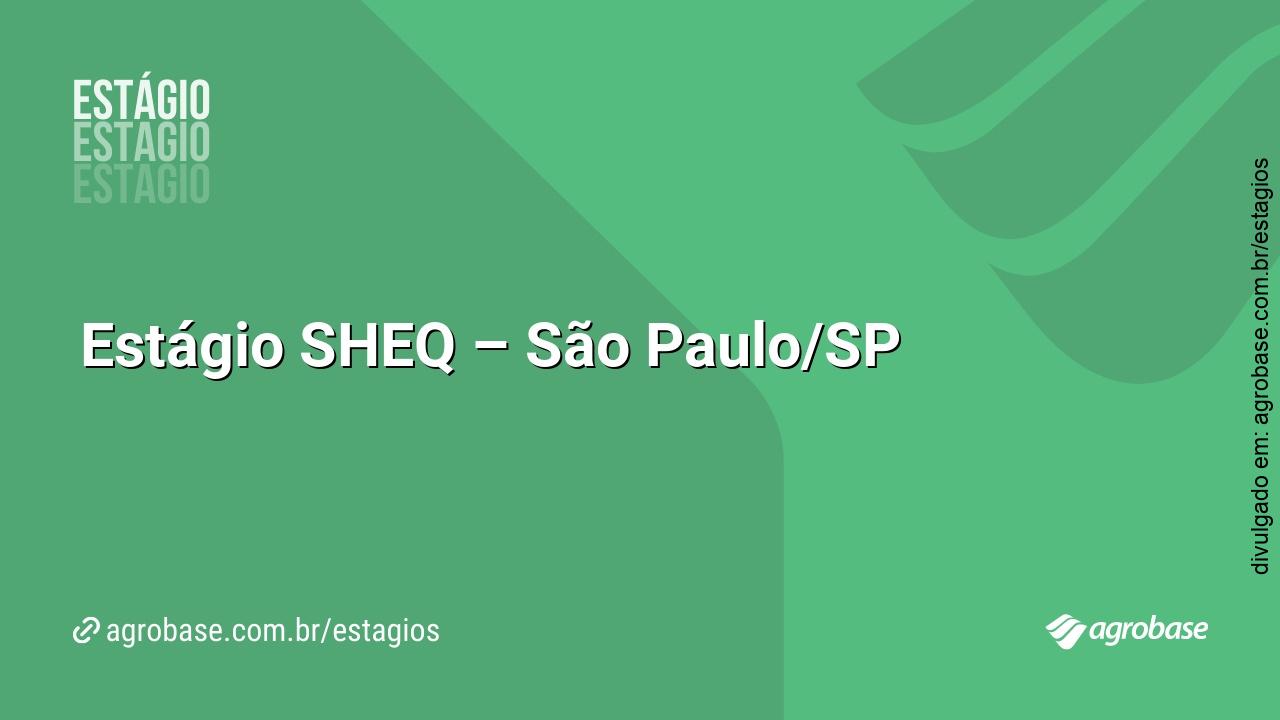 Estágio SHEQ – São Paulo/SP