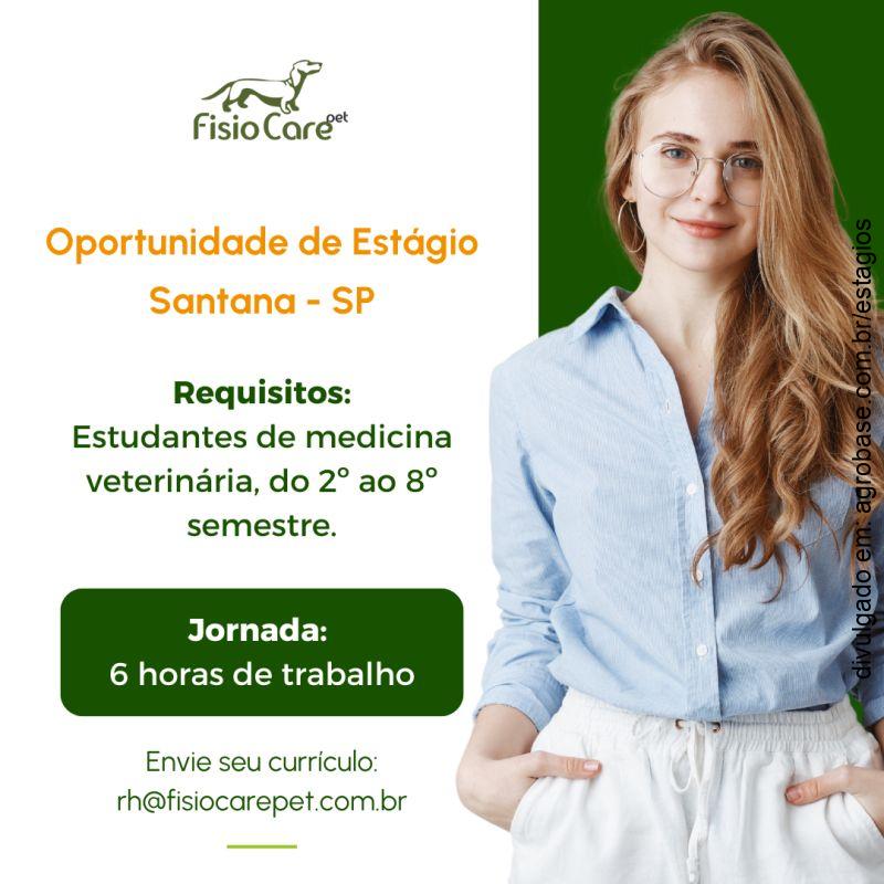 Estágio em em fisioterapia veterinária – São Paulo/SP [Santana]