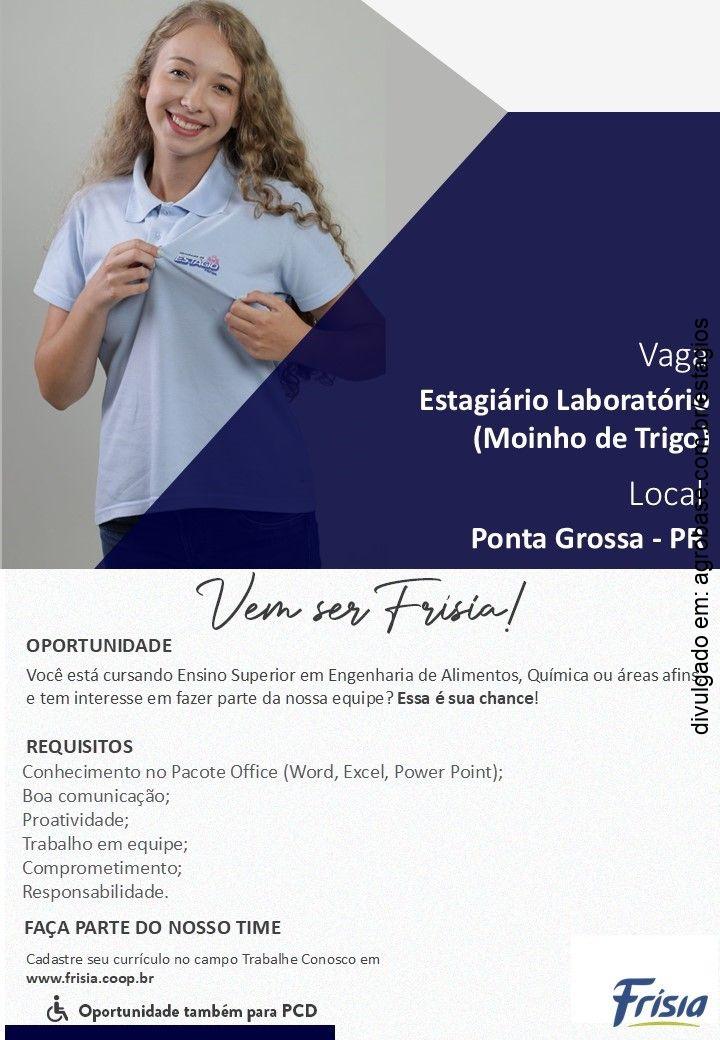 Estágio laboratório moinho de trigo – Ponta Grossa/PR