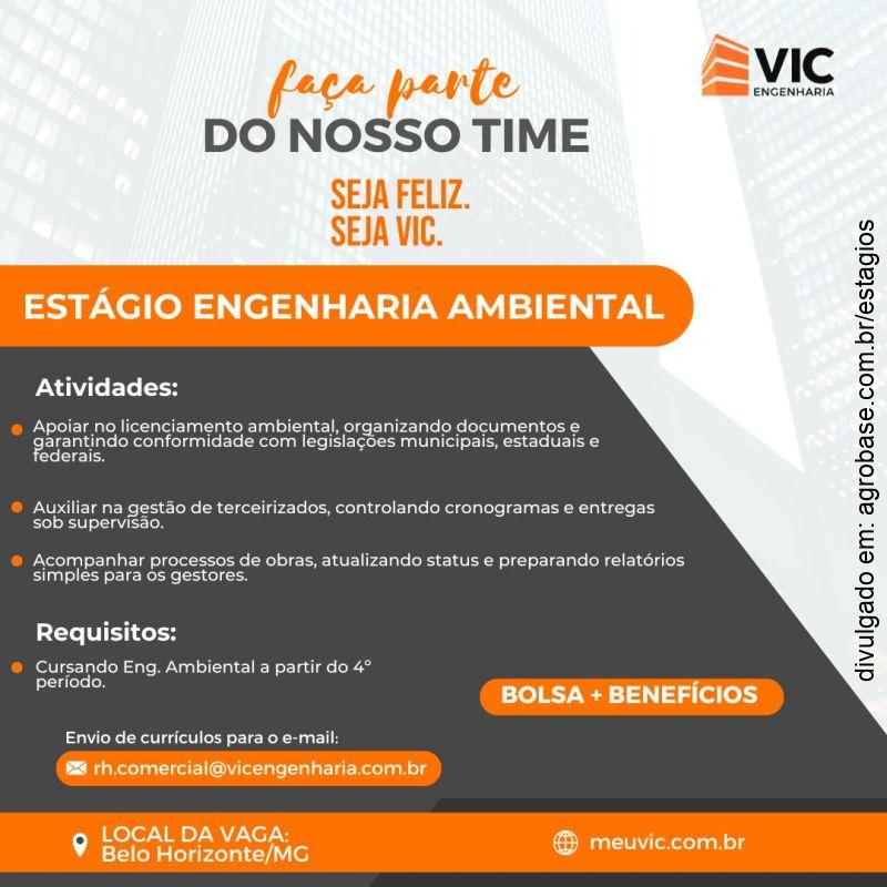 Estágio em licenciamento ambiental – Belo Horizonte/MG