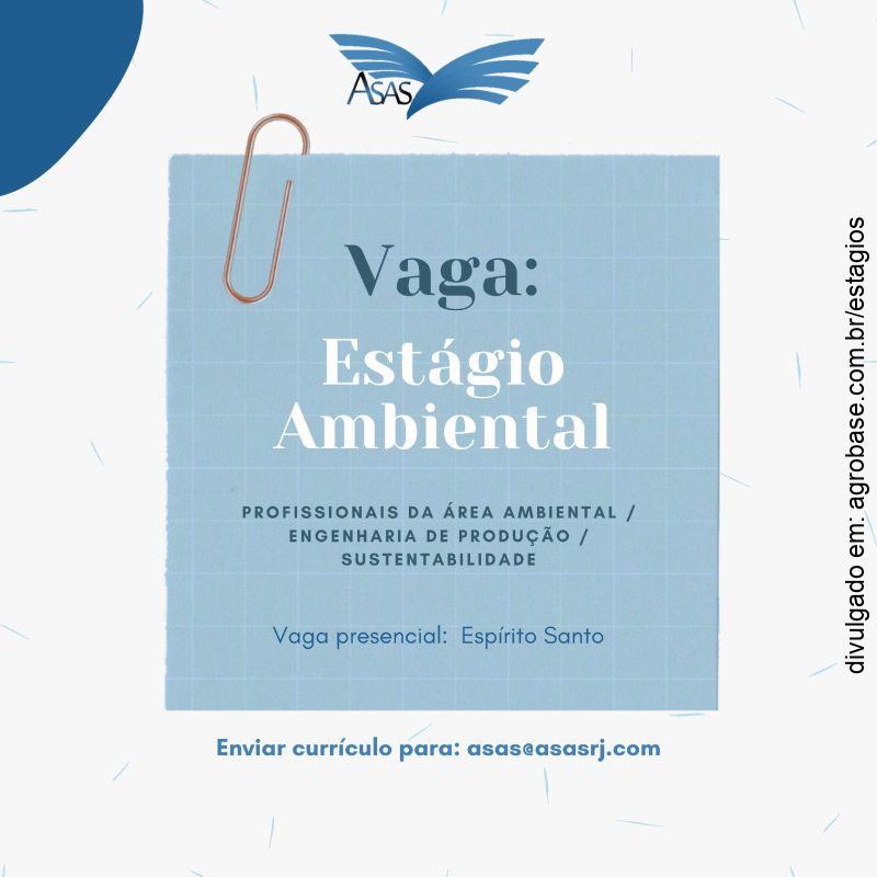 Estágio ambiental (gestão de resíduos) – ES