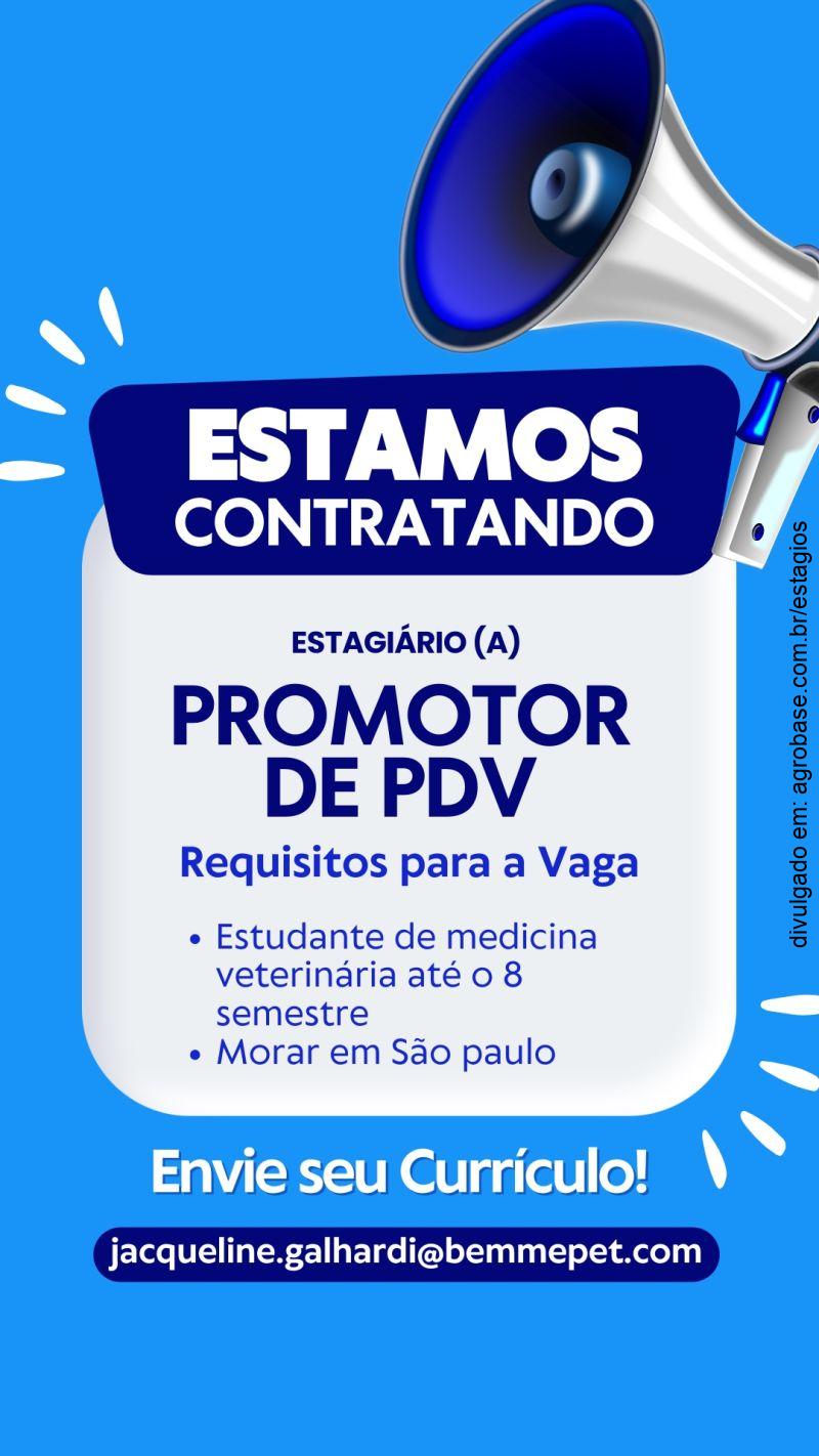 Estagiário promotor de PDV – São Paulo/SP