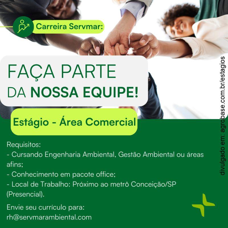 Estagiário área comercial – São Paulo/SP