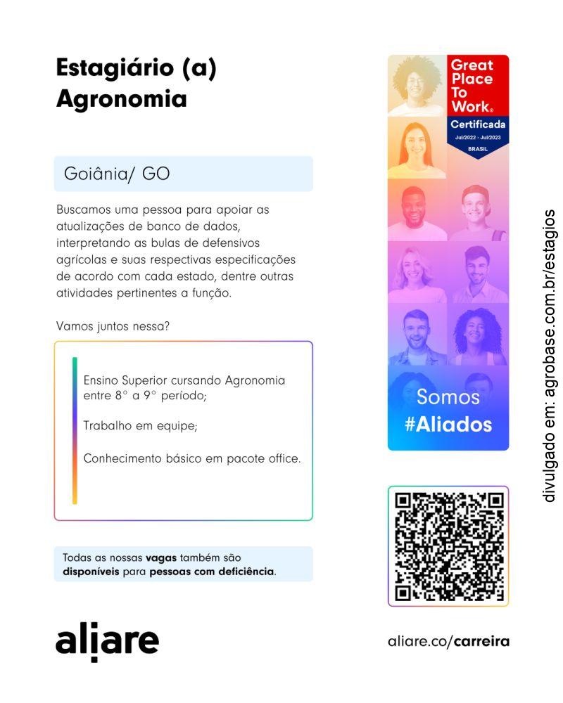 Estagiário agronomia – Goiânia/GO