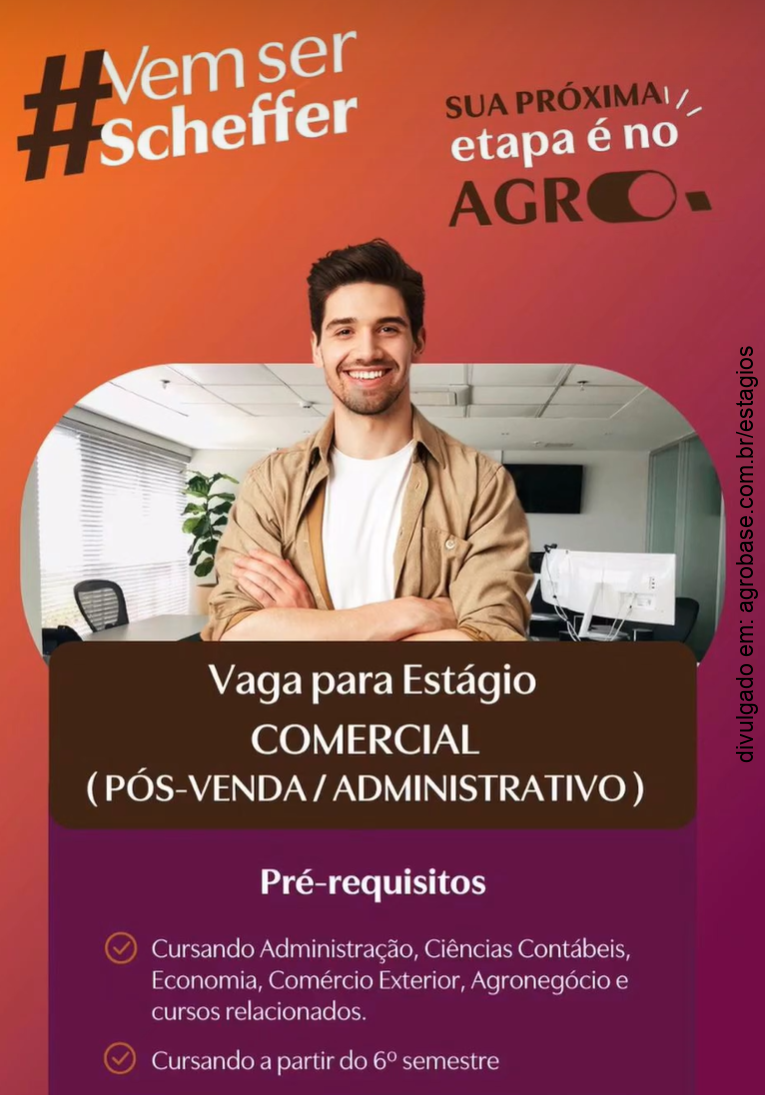 Estagiário comercial (pós venda/administrativo) – Cuiabá/MT