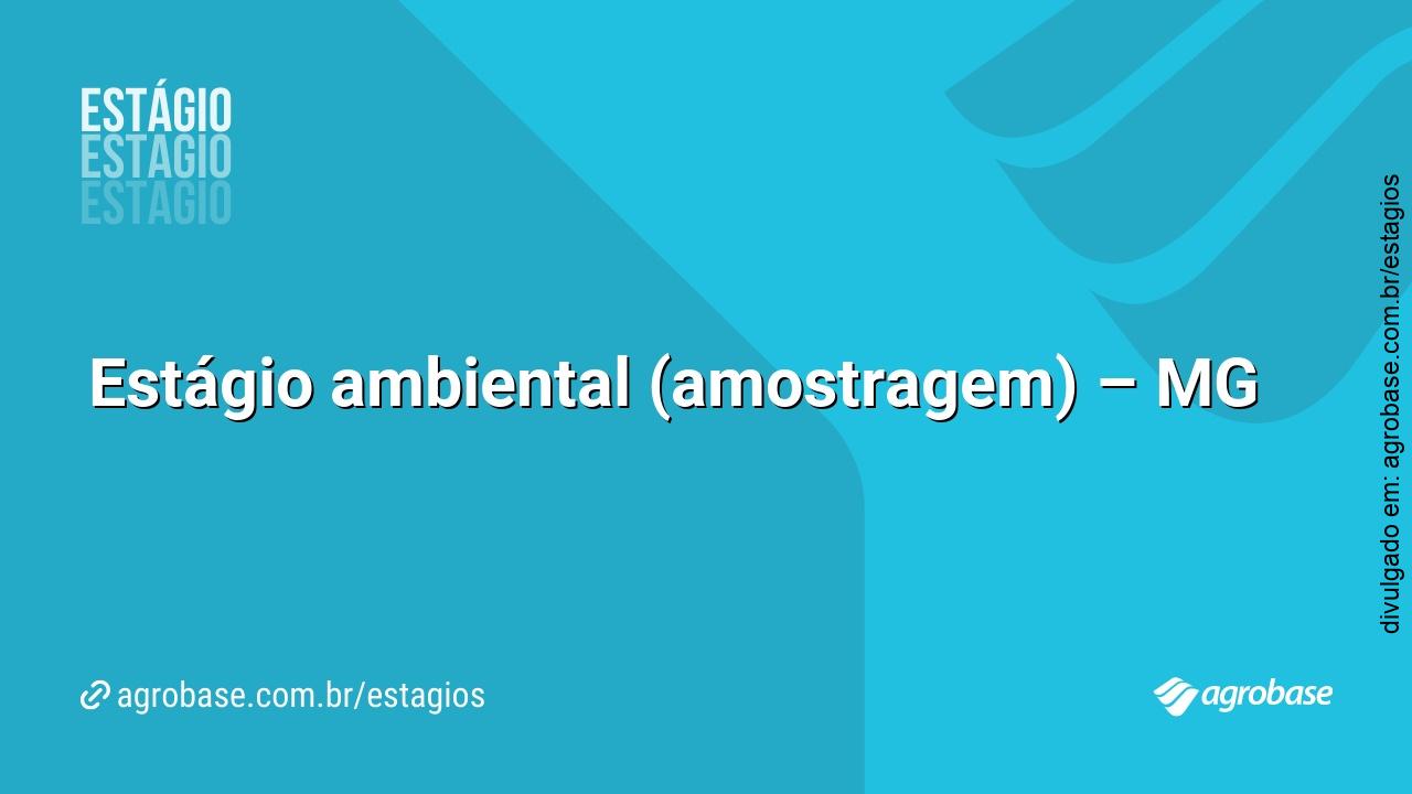 Estágio ambiental (amostragem) – MG