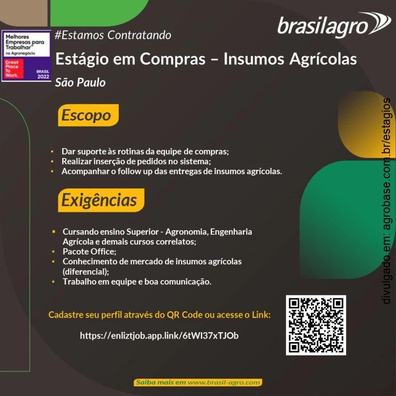 Estágio em compras (insumos agrícolas) – São Paulo/SP