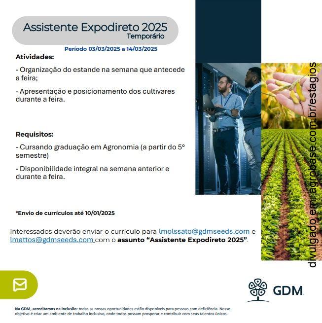 Assistente Expodireto 2025 – Não-Me-Toque/RS