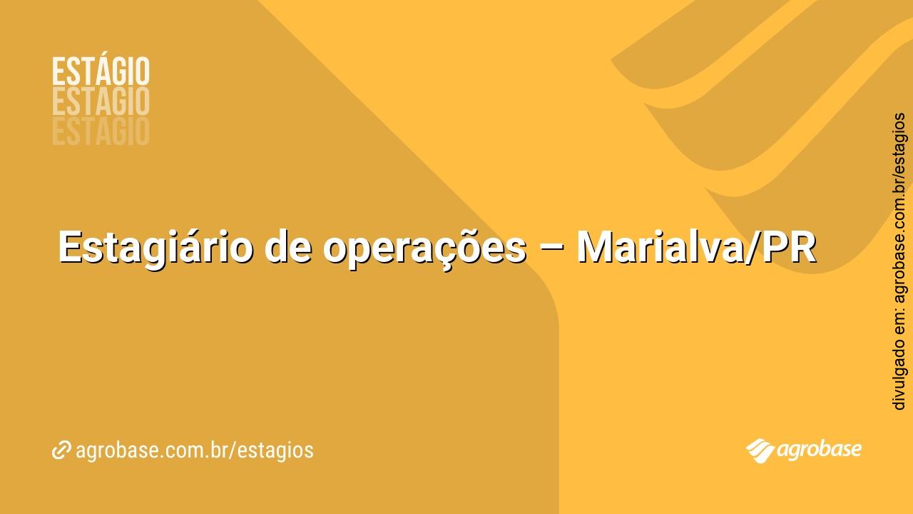 Estagiário de operações – Marialva/PR