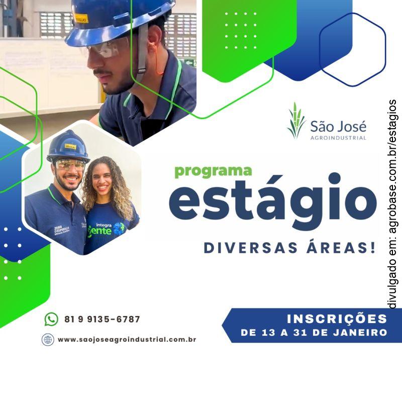 Programa de estágio São José Agroindustrial – Igarassu/PE