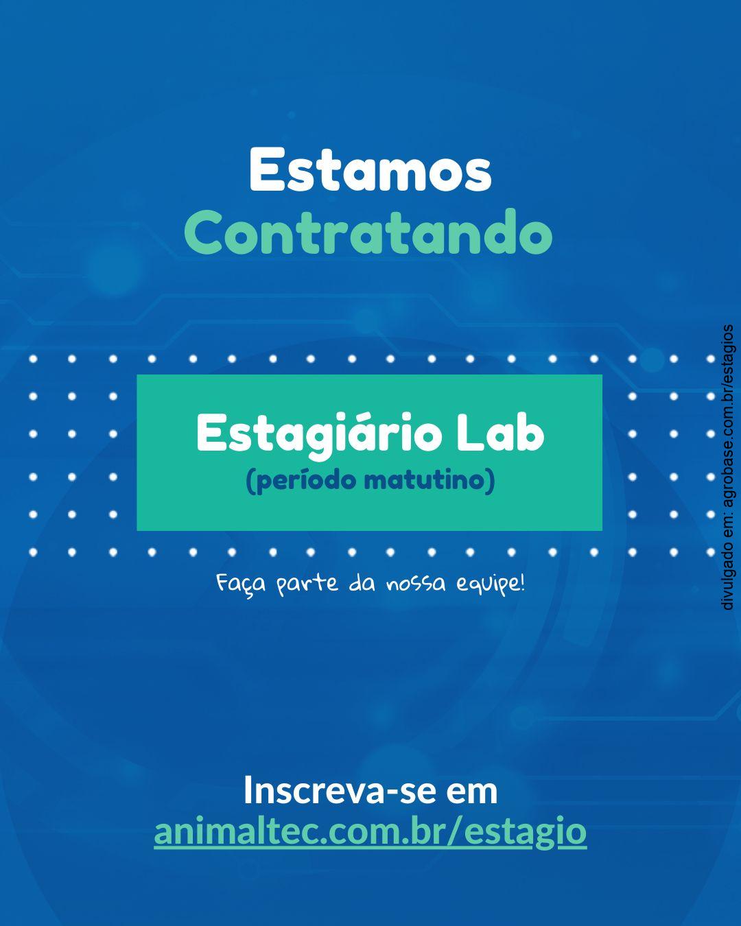 Estágio laboratório veterinário – Campinas/SP [período vespertino]